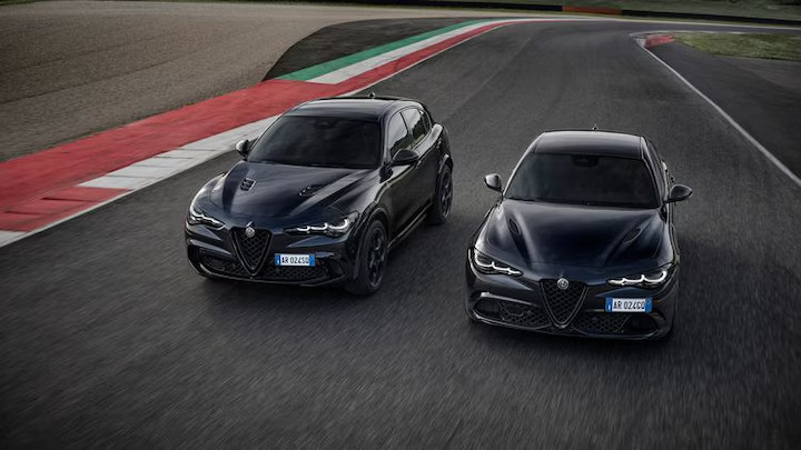 Alfa Romeo sunsets its Quadrifoglio line with special-edition Giulia and Stelvio Super Sports, featuring a 505hp twin-turbo V6, carbon fiber enhancements, and limited U.S. availability.