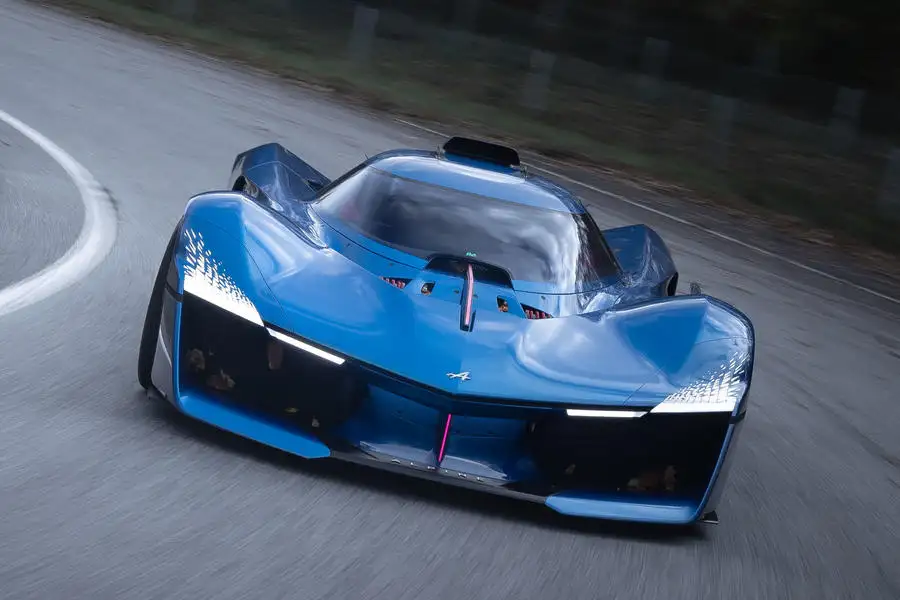 Alpine explores limited production of the Alpenglow supercar with a hydrogen-combustion engine, aiming for sustainable high performance and future road use.