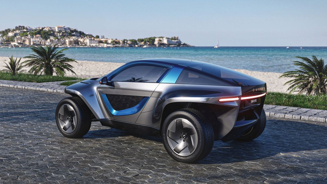 Callum launches Skye, a futuristic all-terrain EV, debuting at Concours on Savile Row. Priced between NZ$165,000 and NZ$230,000, it offers a 270km range and rapid acceleration.