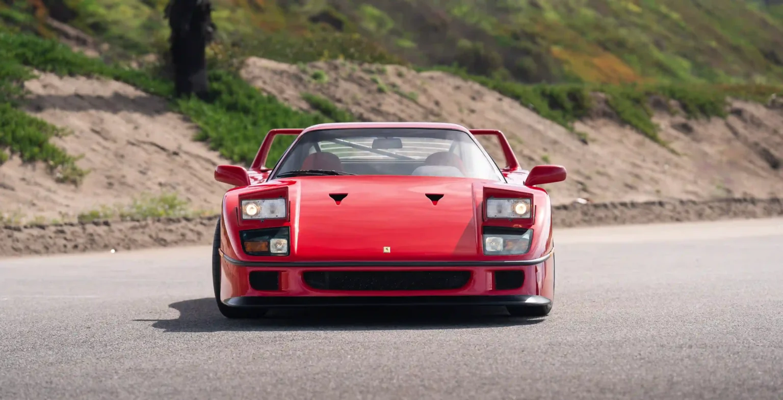 A classic 1990s Ferrari F40, driven less than a mile per day over 34 years, is up for sale at £2 million. This iconic supercar has a top speed of 229 mph.