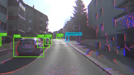 A bio-inspired camera with AI swiftly identifies obstacles around vehicles, enhancing road safety with efficient detection and low computational power, advancing autonomous driving.