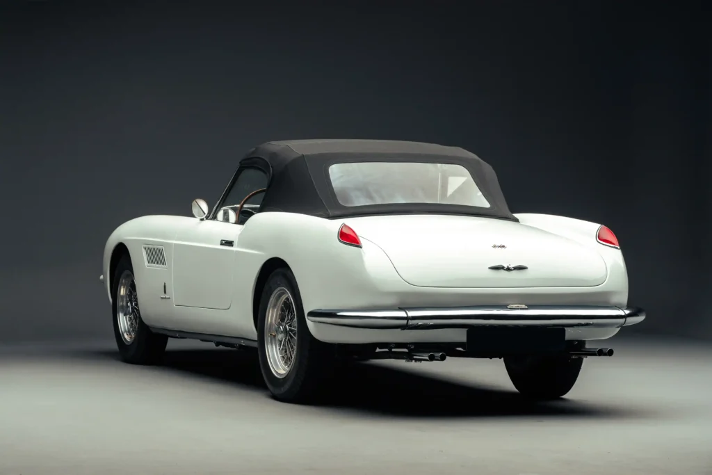 A 1958 Ferrari 250 GT Cabriolet Series I, one of only 40 made, is set for auction at £4.3 million. Designed by Pinin Farina, it retains all original parts and is 'Red Book' certified.