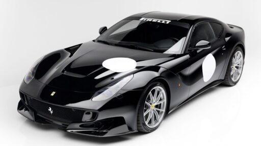 A unique Ferrari F12 Berlinetta prototype with a top speed of 15 mph is set to sell for £380,000. This collectible 2014 model was a development prototype for the F12tdf.
