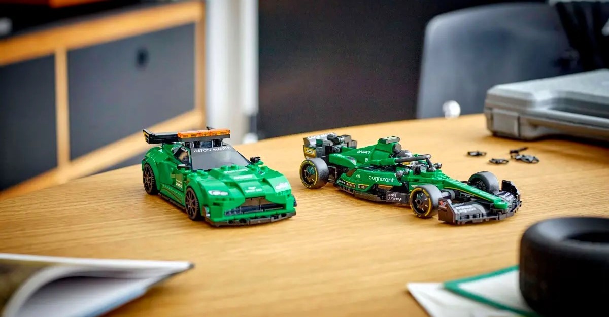 Aston Martin unveils the first LEGO model of their AMR23 F1 car. Fans can now build their own replica in iconic British racing green, merging Aston Martin and LEGO excellence.