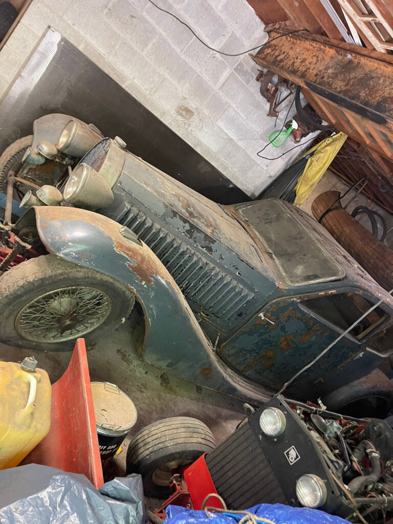 A 1936 Bugatti Type 57 Ventoux is for sale at £288,000. Covered in rust and with ripped seats, it’s a major restoration project but retains its original matching numbers engine.