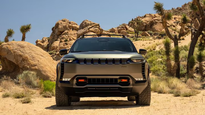 Discover the new 2024 Jeep Wagoneer S Trailhawk concept: a rugged, all-electric SUV designed for off-road adventures, blending luxury with the iconic Jeep off-road capability.
