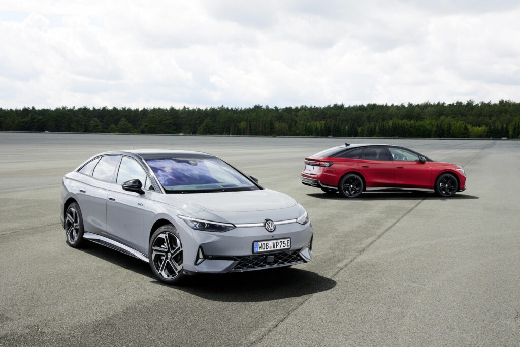 Volkswagen expands its ID.7 lineup with the dynamic ID.7 GTX featuring 250 kW output and AWD, and the ID.7 Pro S offering a WLTP range up to 709 km, with pre-sales starting June 6.