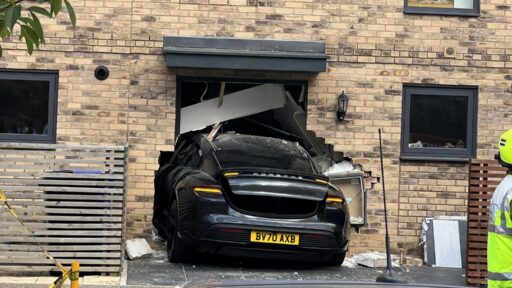 Porsche Driver Crashes 191 mph Car into New Build House