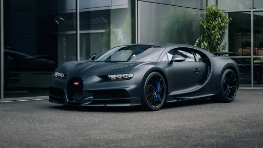 Rare 260mph Bugatti Chiron Sport, one of only 20 made, up for auction at £3.2 million. The 2019 110 Ans Bugatti edition boasts an 8-litre W-16 engine and luxurious design.
