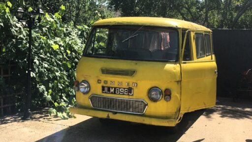 Iconic yellow van from Dame Maggie Smith's film 'The Lady in the Van' is for sale at £7,000. Own a piece of film history, hand-painted by the legendary actress herself.