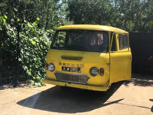 Iconic yellow van from Dame Maggie Smith's film 'The Lady in the Van' is for sale at £7,000. Own a piece of film history, hand-painted by the legendary actress herself.