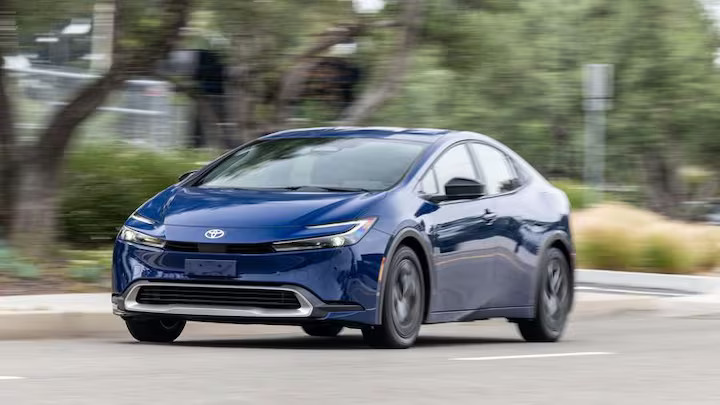 The 2024 Toyota Prius Prime SE is the most affordable plug-in hybrid in the U.S., offering 45 miles of electric range, impressive efficiency, and fun driving dynamics.