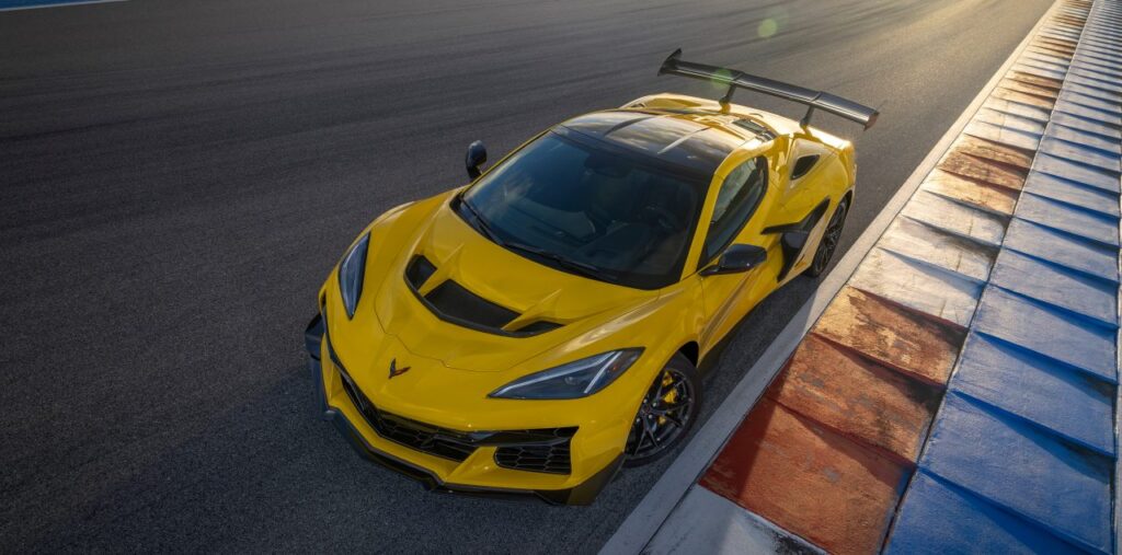 Chevrolet reveals the 2025 Corvette ZR1, the most powerful Corvette ever with a 5.5L twin-turbo V8 engine producing 1,064 hp and 828 lb-ft of torque, available in coupe and convertible forms.