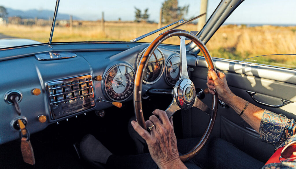 Motoring journalists discovered a 1948 Ferrari 166 Inter in New Zealand. Current owners Amanda and Philip have lovingly maintained this rare gem, preserving its rich history for over 30 years.