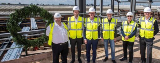 Bentley Motors celebrates a major milestone with the topping out of its new Design Centre, marking the completion of the building's structural phase, enhancing their innovative capabilities.