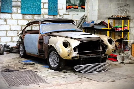 A 1967 Aston Martin DB6, a stalled restoration project, sold for £76,500 at auction. Despite its corroded bodywork, it's a unique opportunity for a classic car enthusiast.