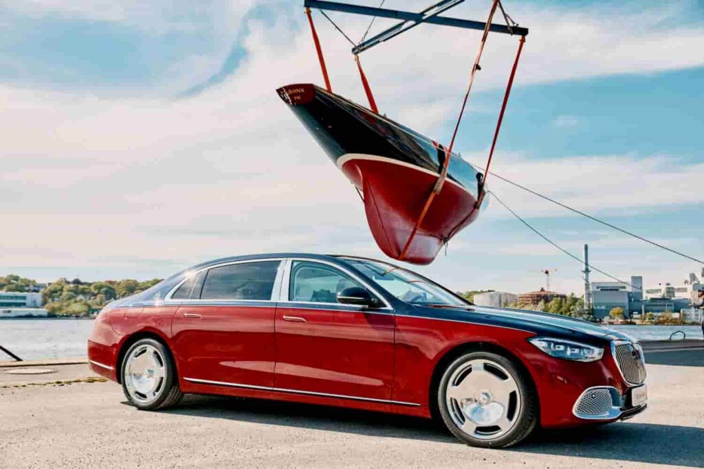 Mercedes-Maybach and Robbe & Berking celebrate shared heritage with an exclusive S-Class inspired by the SPHINX 12mR yacht, marking Robbe & Berking's 150th anniversary.