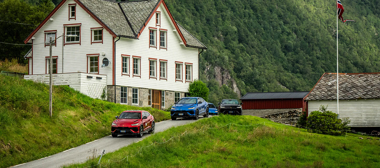 In July 2024, Lamborghini's Esperienza Avventura Norway took owners and guests on an exclusive journey through Norway's stunning landscapes, rich culture, and exquisite cuisine, featuring the dynamic Urus S Super SUVs.