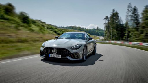 The new Mercedes-AMG GT 63 PRO 4MATIC+ debuts at Goodwood, boasting 612 hp and enhanced aerodynamics for racetrack agility, while maintaining everyday practicality.