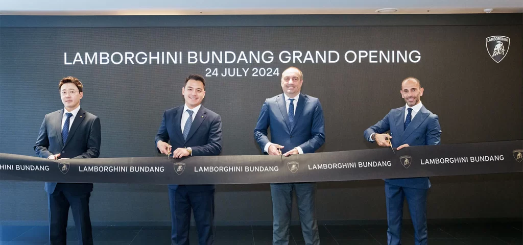 Automobili Lamborghini opens a new dealership in Bundang, featuring the latest Urus SE hybrid SUV, emphasizing its strategic growth in South Korea and offering personalized experiences.