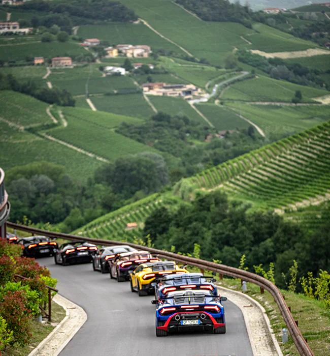 Lamborghini Esperienza Giro 2024 took supercar owners on a luxurious tour through Langhe, Piedmont, offering exquisite dining, scenic drives, and rich cultural experiences.