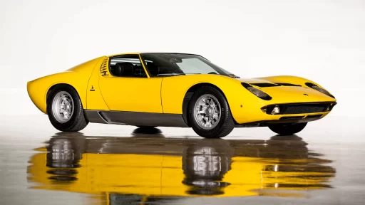 Iconic Lamborghini Miura, the first modern supercar, hits the auction block for £1.2M! Own a piece of motoring history with 0-60mph in 5.5s and a top speed of 168mph.