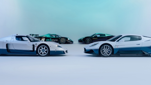 Maserati debuts the MC20 Icona and MC20 Leggenda at the 2024 Goodwood Festival of Speed, alongside the MC20 Cielo Fuoriserie and MC12 Versione Corse, celebrating its rich racing heritage.