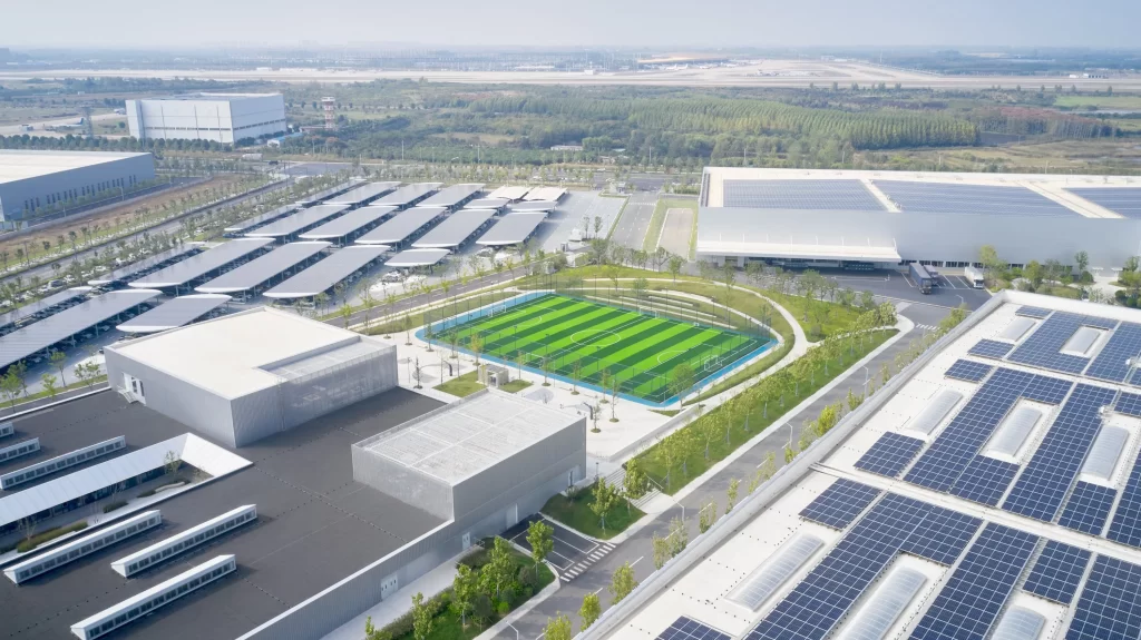 NIO's factory is named a 2024 Green Factory by Anhui Province, recognizing its sustainable practices in land use, clean production, efficient waste management, and low-carbon energy.