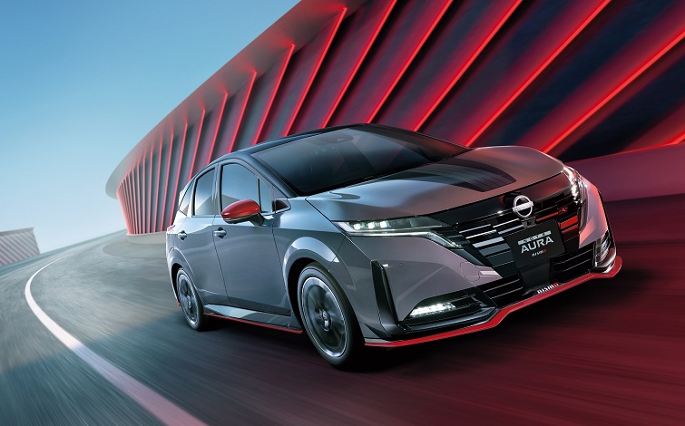 Nissan unveils the updated Note Aura NISMO in Japan, featuring a new 4WD variant, enhanced styling, and improved functionality, all powered by Nissan's exclusive e-POWER drivetrain.