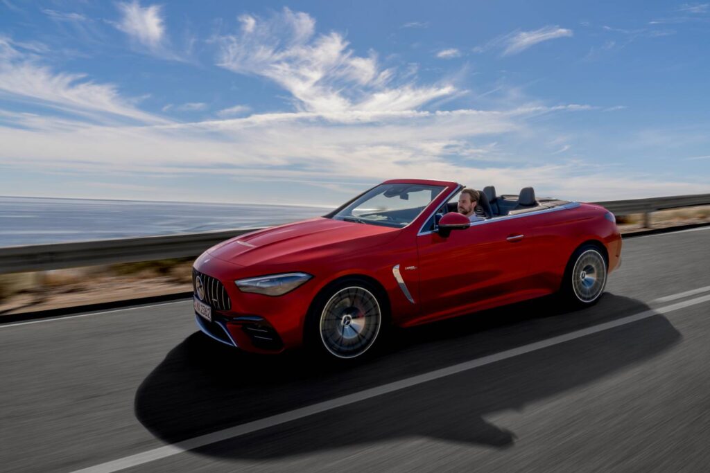 The Mercedes-AMG CLE 53 4MATIC+ Cabriolet, starting at €89,388.04, offers luxurious features, a powerful 3.0-litre engine, and year-round usability with innovative comfort systems.