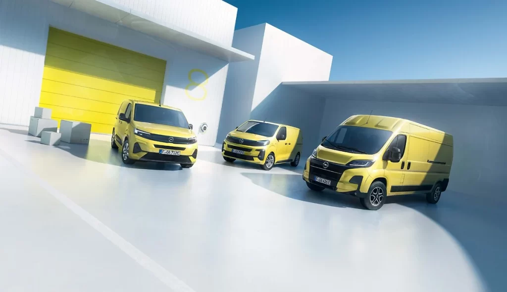 Opel's new Combo, Vivaro, and Movano light commercial vehicles feature state-of-the-art ADAS, including Dynamic Surround Vision and Level 2 automated driving, enhancing safety and ease for drivers.