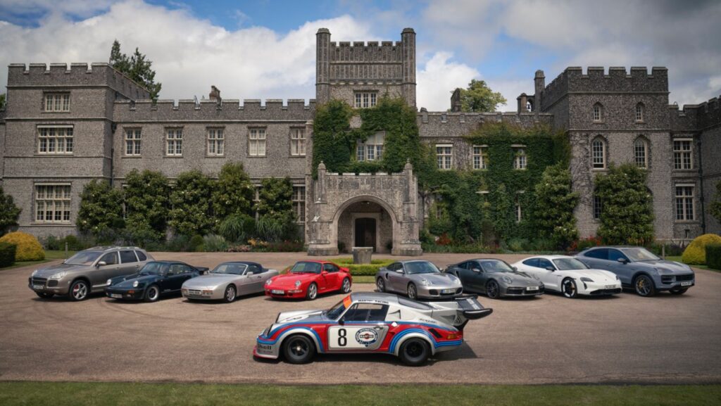 Porsche dazzled visitors at the 2024 Goodwood Festival of Speed, showcasing the new 992-generation 911, all-electric Macan, and Taycan Turbo GT, highlighting their commitment to innovation and performance.