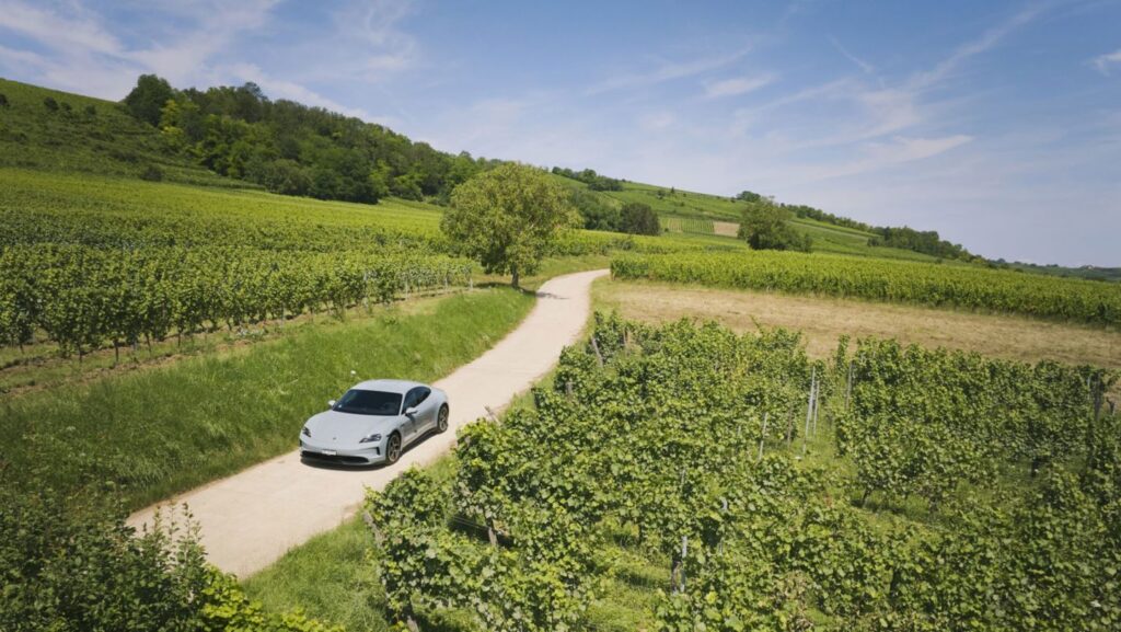 A road trip from Zurich to the Formula E finale in London showcased the Porsche Taycan's exceptional electric performance and efficiency, covering over 2,000 km with minimal charging stops.