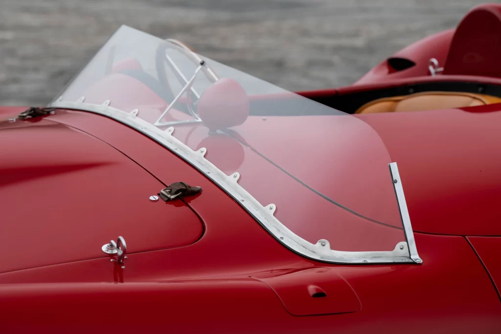 Rare 1957 Ferrari 625 TRC Spider, one of only two ever made, heads to auction for £8.5 million. Iconic vintage car boasts a rich racing history and stunning design.