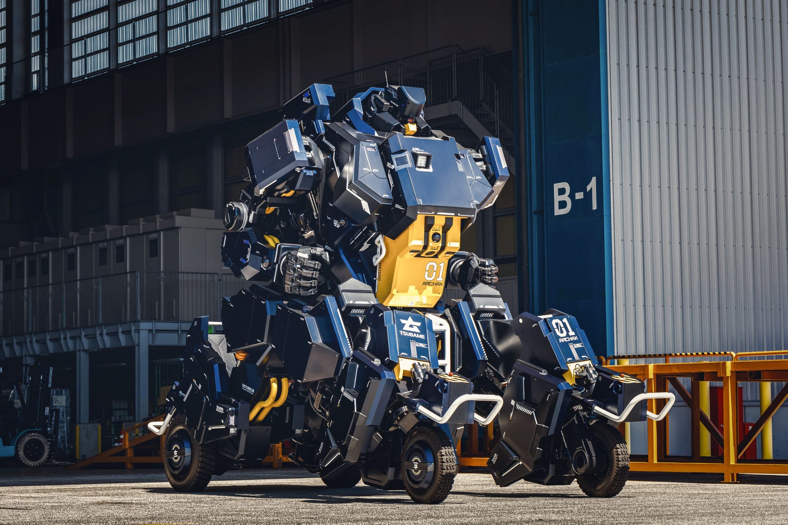 A real-life Transformers car, Archax, created by Tsubame Industries, transforms from robot to vehicle. Equipped with moveable arms and a pilot cockpit, it’s for sale at £18,000.