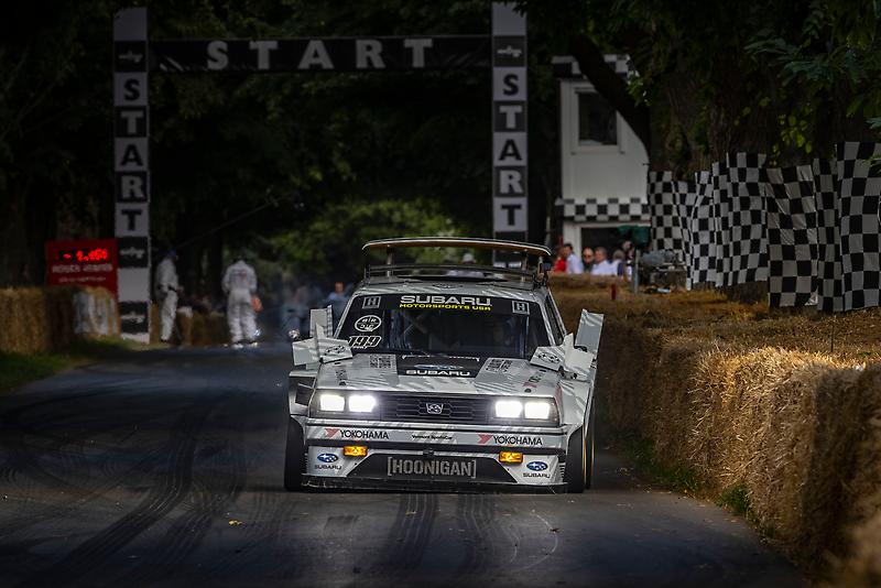 Travis Pastrana and the Subaru Family Huckster return to the 2024 Goodwood Festival of Speed with rallycross champion Scott Speed and the debut of the mysterious "Project Midnight."