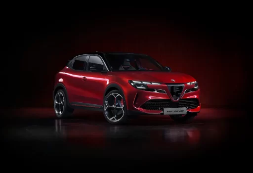 The newly launched Alfa Romeo Junior wins the Design Trophy in Germany, awarded by AUTO ZEITUNG for best design in the "Small Cars/City Cars/Compacts" category, showcasing Italian craftsmanship.