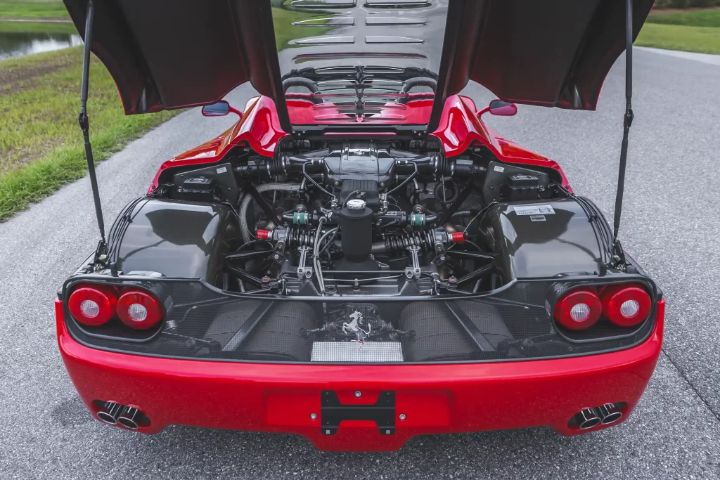 An extremely rare 1995 Ferrari F50 with just 8,556 miles heads to auction for £3.95 million. This iconic model, once owned by A-listers, features a V-12 engine and luxurious interior.