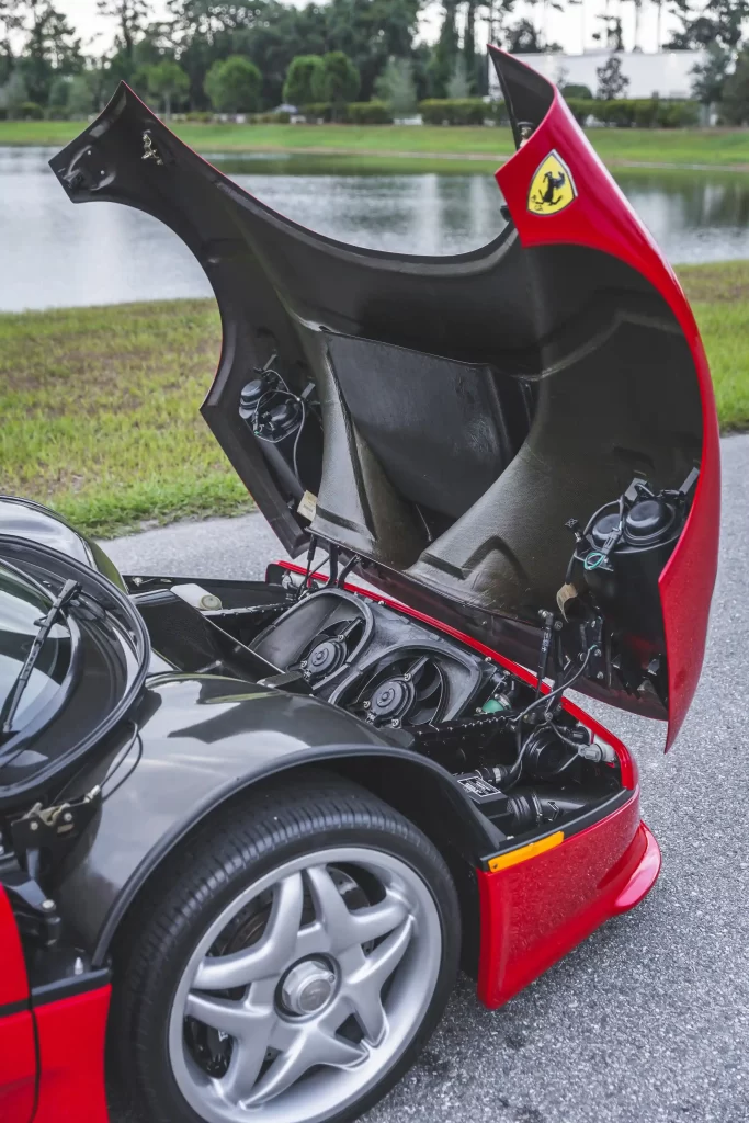 An extremely rare 1995 Ferrari F50 with just 8,556 miles heads to auction for £3.95 million. This iconic model, once owned by A-listers, features a V-12 engine and luxurious interior.