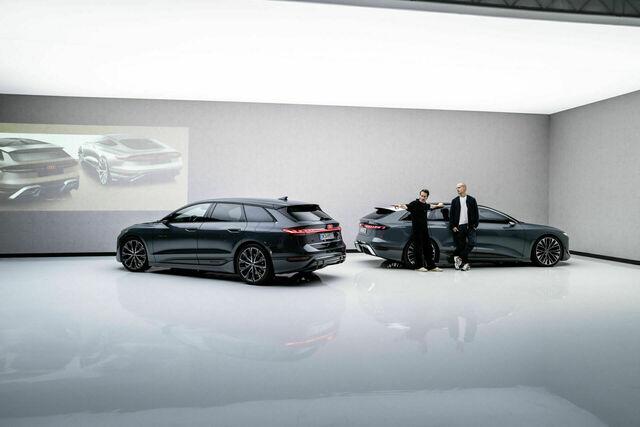 Sascha Heyde and Wolf Seebers, Audi exterior designers and friends for 20 years, bring their vision to life with the Audi A6 e-tron. From concept to reality, they share insights on shaping this innovative electric vehicle family, highlighting the collaborative journey and design influences.