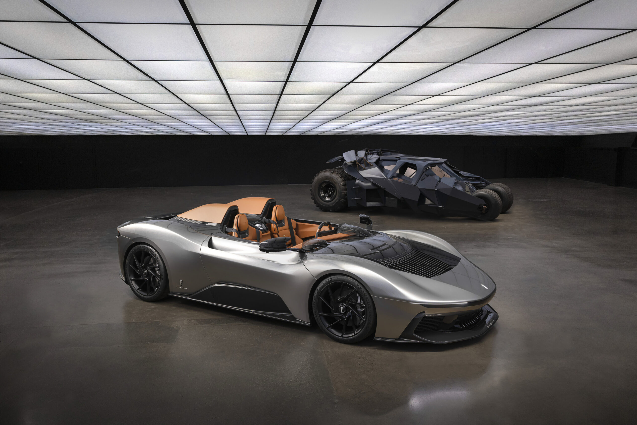 Automobili Pininfarina debuts the B95 Gotham, a one-of-a-kind Barchetta inspired by Bruce Wayne, at Monterey Car Week 2024, blending luxury, innovation, and cutting-edge design.