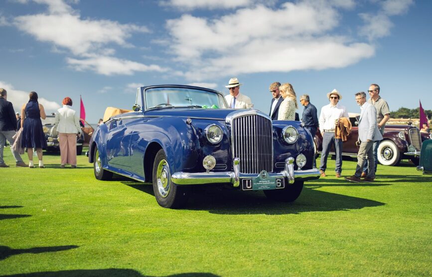 Bentley highlighted its legacy and innovation at Monterey Car Week, debuting the new Continental GT Speed and a fully restored 1961 S2 Drophead Coupe, blending heritage with modern luxury.