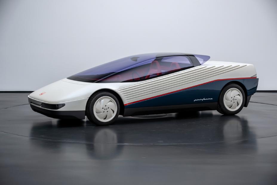 Honda debuts the restored 1984 HP-X Concept at Pebble Beach Concours d'Elegance, marking the first Japanese entry in 50 years. This iconic wedge-shaped car was designed by Pininfarina.