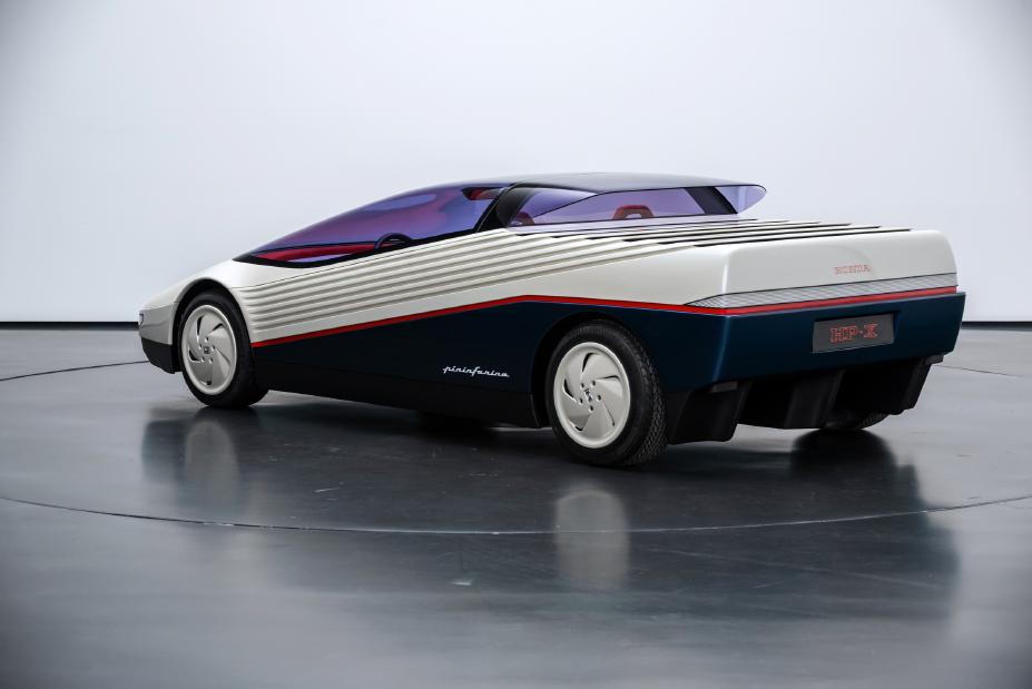 Honda debuts the restored 1984 HP-X Concept at Pebble Beach Concours d'Elegance, marking the first Japanese entry in 50 years. This iconic wedge-shaped car was designed by Pininfarina.