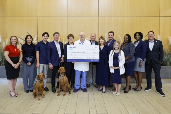 Hyundai Motor America and Baystate Health Foundation host a second child safety seat event at Gary Rome Hyundai, with Hyundai donating $20,000 to support child passenger safety.