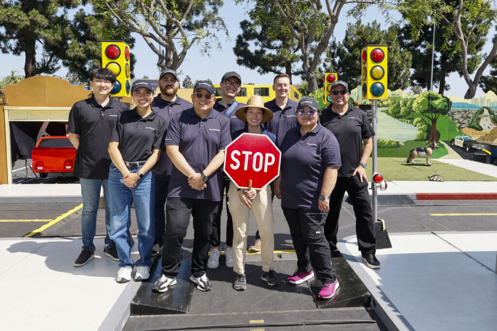 Hyundai and CHLA hosted a child passenger and pedestrian safety event in Fountain Valley, providing car seat checks and safety training to promote family well-being and prevent injuries.