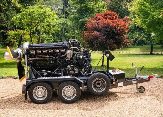 Own a piece of WWII history: a fully restored Rolls-Royce Merlin engine, used in iconic Spitfire planes, is up for auction with a price tag of £40,000-£50,000.