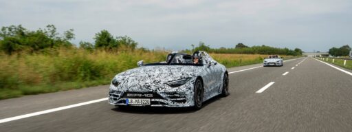 Mercedes-AMG is finalizing the PureSpeed, a limited-edition sports car with no roof or windscreen, now in the testing phase across Italy.