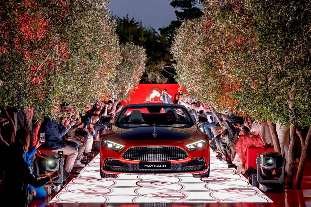 "Mercedes-Benz dazzles at Pebble Beach 2024 with the return of the C 111-II Wankel engine and a 100-year-old Targa Florio racing car, celebrating the brand's innovation legacy."