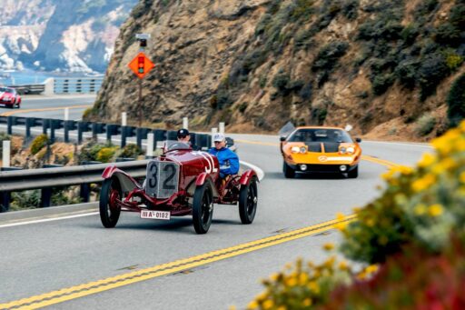 "Mercedes-Benz dazzles at Pebble Beach 2024 with the return of the C 111-II Wankel engine and a 100-year-old Targa Florio racing car, celebrating the brand's innovation legacy."